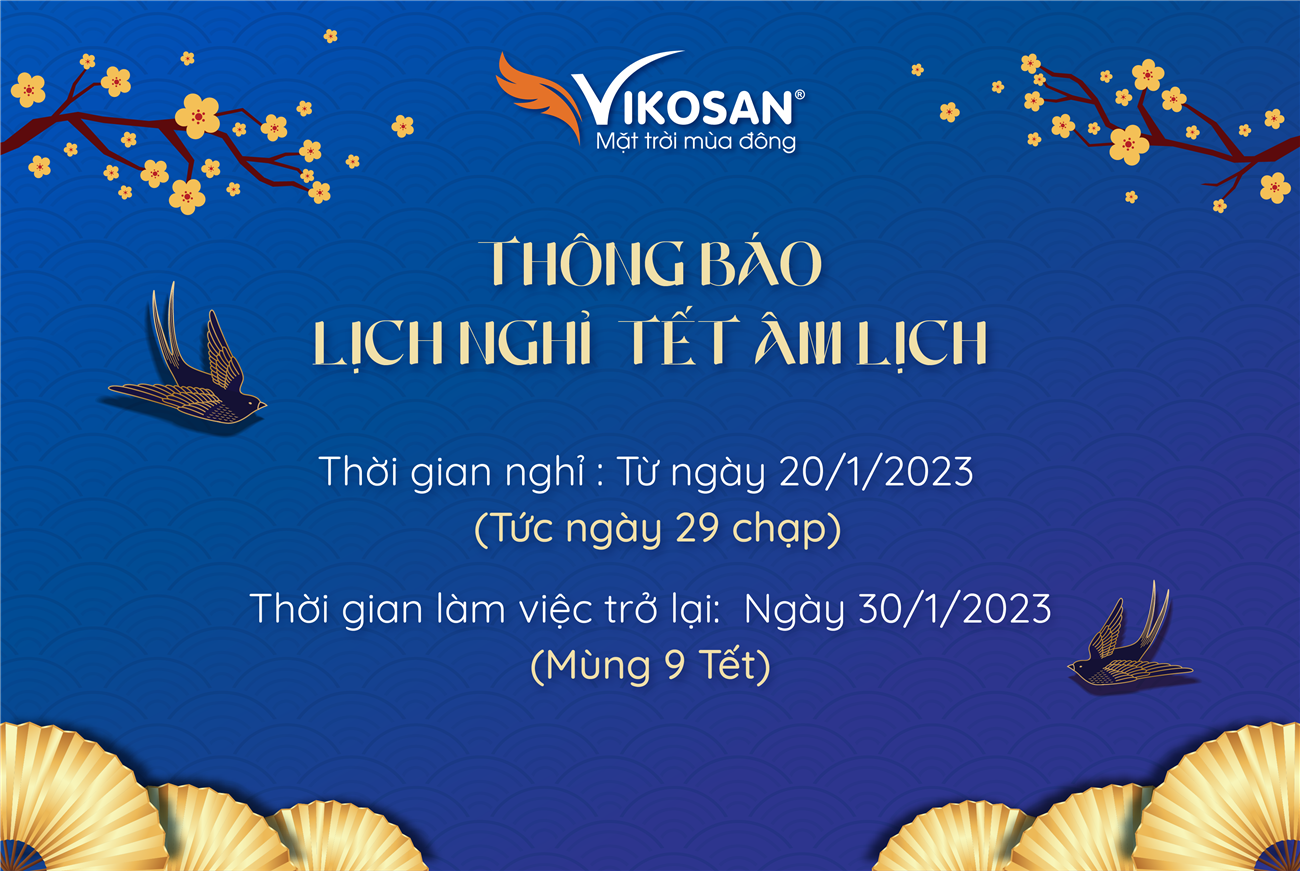 Thông báo lịch nghỉ Tết Quỹ Mão 2023